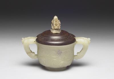图片[3]-Jade gui-shaped incense burner with carved chi-dragon pattern, Ming dynasty (1368-1644)-China Archive